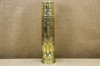 Trench Art Brass Shell Casing Engraved Holy Mary Size No7 First Depiction
