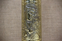 Trench Art Brass Shell Casing Engraved Holy Mary Size No7 Third Depiction