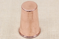Conical Copper Glass Hammered Series 1 410 ml Third Depiction