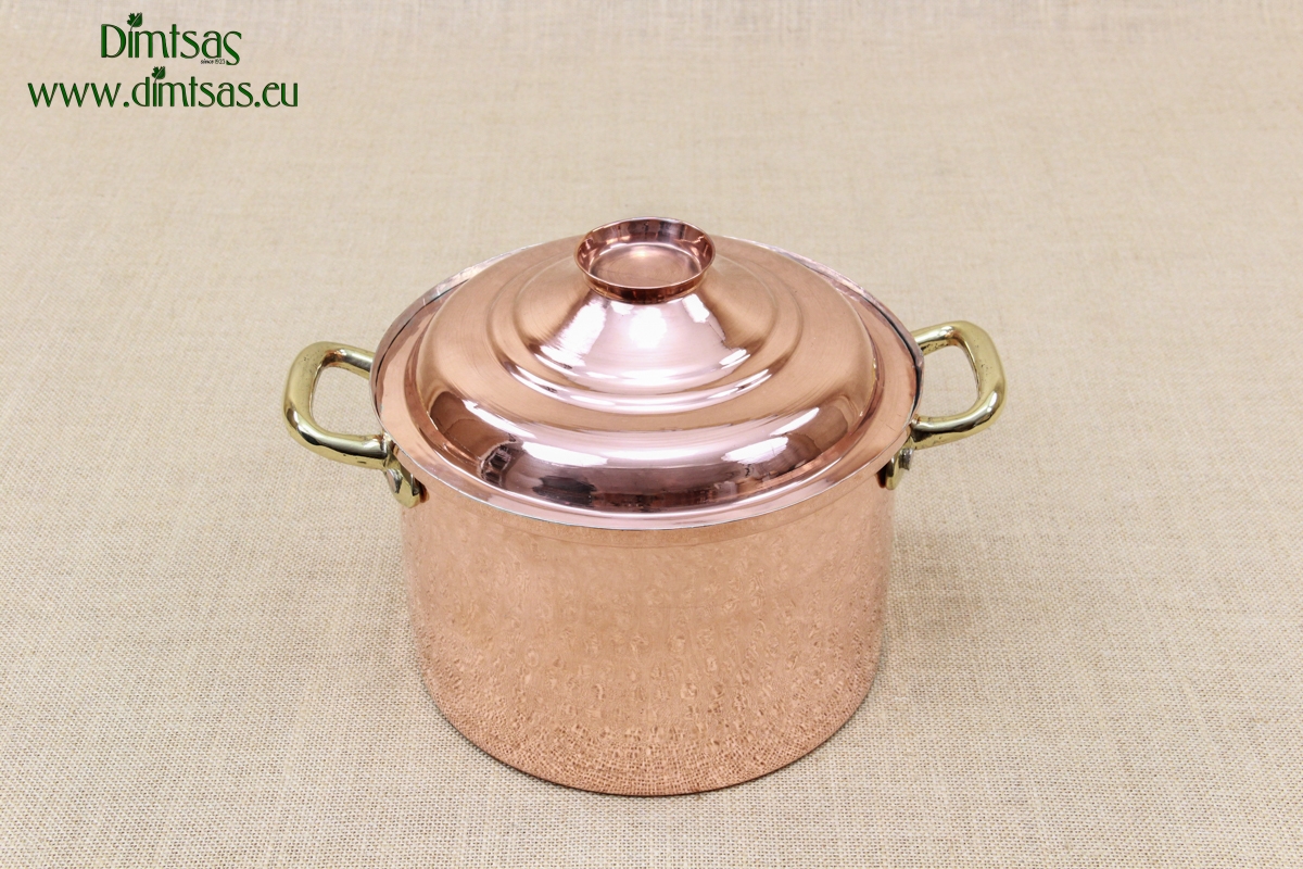 Conical Copper Glass Hammered Series 1 450 ml
