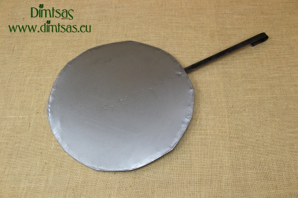 Round Metal Griddle No45 with Long Handle