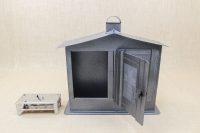 Double Cemetery Candle Box Wrought Grey Fourth Depiction