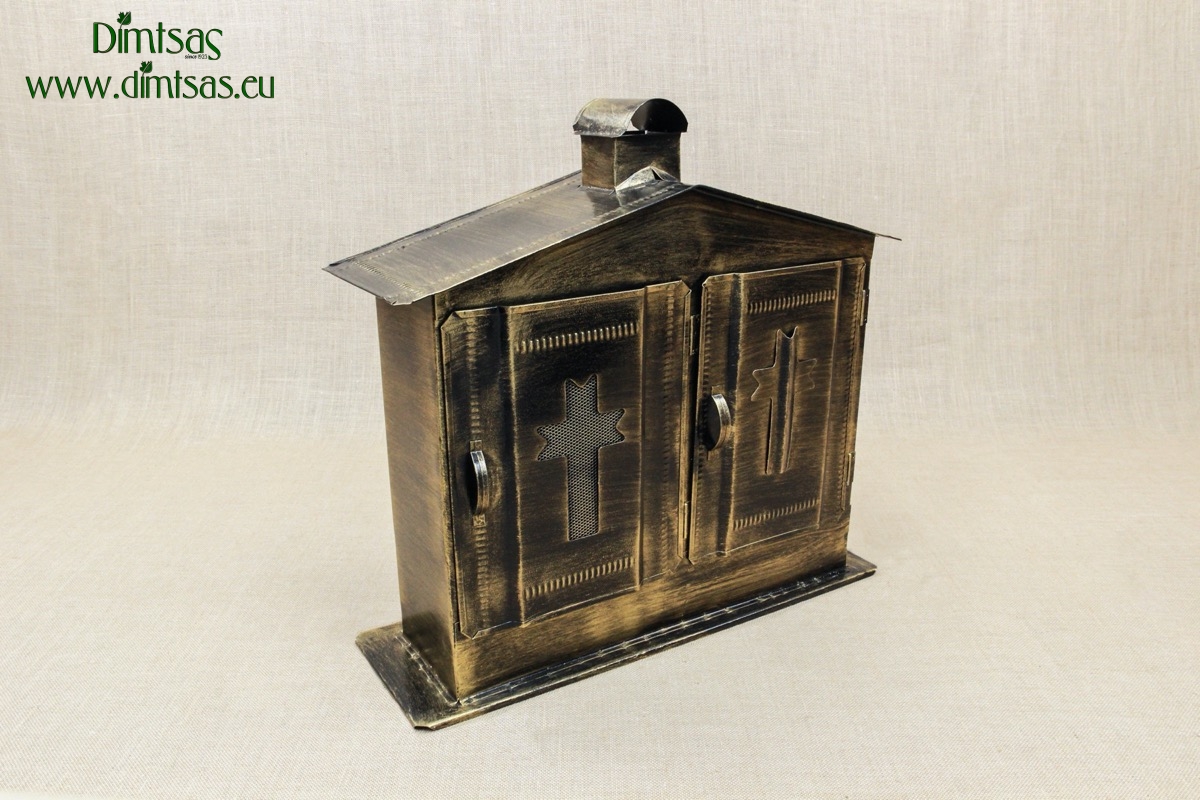 Double Cemetery Candle Box Patina Bronze