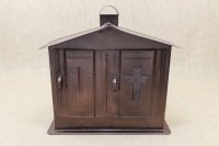 Double Cemetery Candle Box Wrought Brown First Depiction