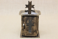 Small Oil Cemetery Candle Box with Glass Patina Bronze First Depiction