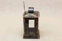 Small Oil Cemetery Candle Box with Glass Patina Bronze Third Depiction