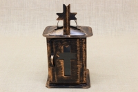 Small Oil Cemetery Candle Box with Glass Patina Copper First Depiction