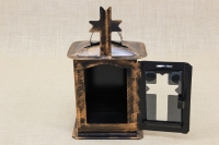 Small Oil Cemetery Candle Box with Glass Patina Copper Second Depiction