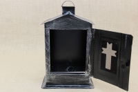 Big Cemetery Candle Box Patina Silver Third Depiction