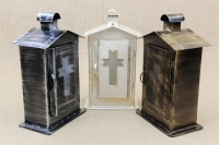 Small Cemetery Candle Box Wrought Grey Fourteenth Depiction