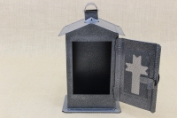 Small Cemetery Candle Box Wrought Grey Second Depiction