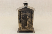 Small Cemetery Candle Box Patina Bronze First Depiction