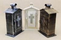 Small Cemetery Candle Box Wrought Brown Fourteenth Depiction