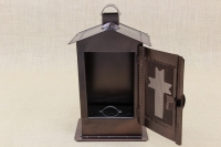 Small Cemetery Candle Box Wrought Brown Third Depiction