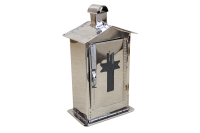 Small Cemetery Candle Box Inox Fifteenth Depiction