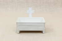 Cemetery Candle Holder for Sand or Water Patina Ecru First Depiction