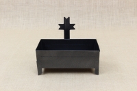 Cemetery Candle Holder for Sand or Water Wrought Grey First Depiction