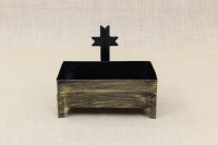 Cemetery Candle Holder for Sand or Water Patina Bronze First Depiction