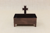 Cemetery Candle Holder for Sand or Water Wrought Brown First Depiction