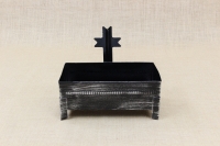 Cemetery Candle Holder for Sand or Water Patina Silver First Depiction