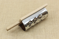 Grater for Quinces with Wooden Base Inox No10 Seventh Depiction