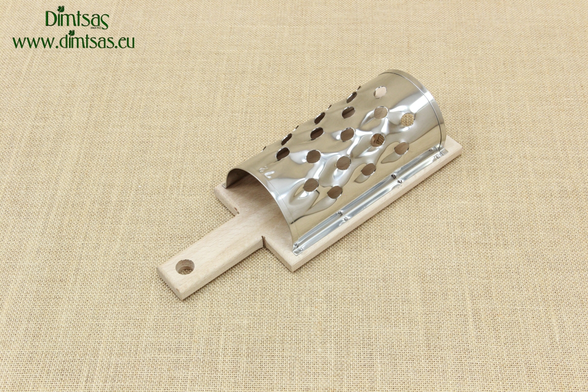 Grater for Quinces with Wooden Base Metallic No12