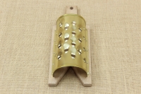 Grater for Quinces with Wooden Base Metallic No10 Third Depiction