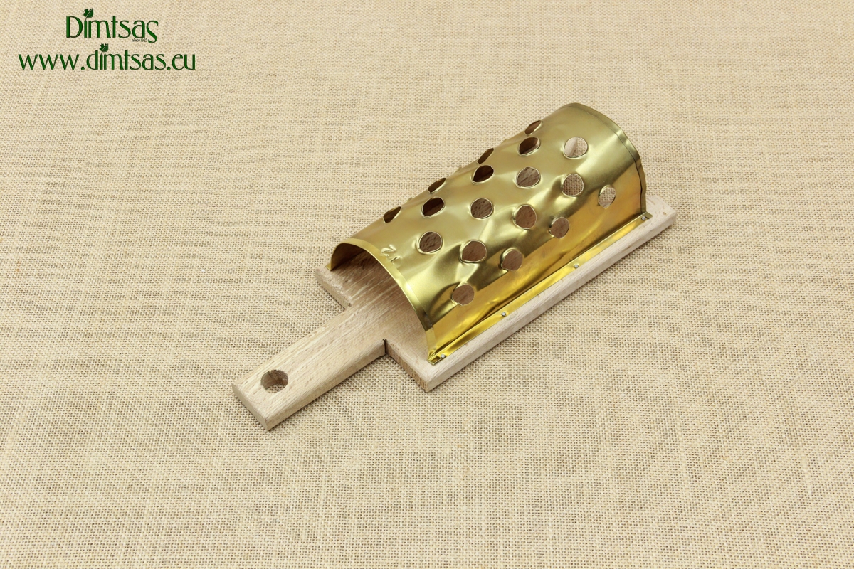 Grater for Quinces with Wooden Base Metallic No12