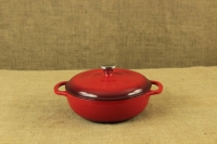 Enameled Cast Iron Dutch Oven - Casserole 2.8 lit Red First Depiction