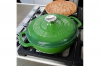 Enameled Cast Iron Dutch Oven - Casserole 5.7 lit Green Tenth Depiction