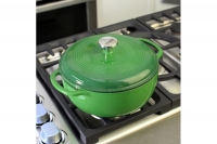 Enameled Cast Iron Dutch Oven - Casserole 5.7 lit Green Ninth Depiction