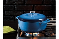 Enameled Cast Iron Dutch Oven - Casserole 5.7 lit Blue Seventh Depiction