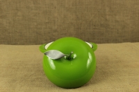 Enameled Cast Iron Dutch Oven - Casserole Apple 2.8 lit Green Fourth Depiction