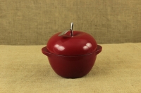 Enameled Cast Iron Dutch Oven - Casserole Apple 2.8 lit Red Second Depiction