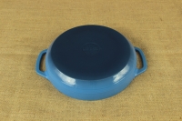 Enameled Cast Iron Casserole - Shallow Pot 2.8 lit Blue Fifth Depiction