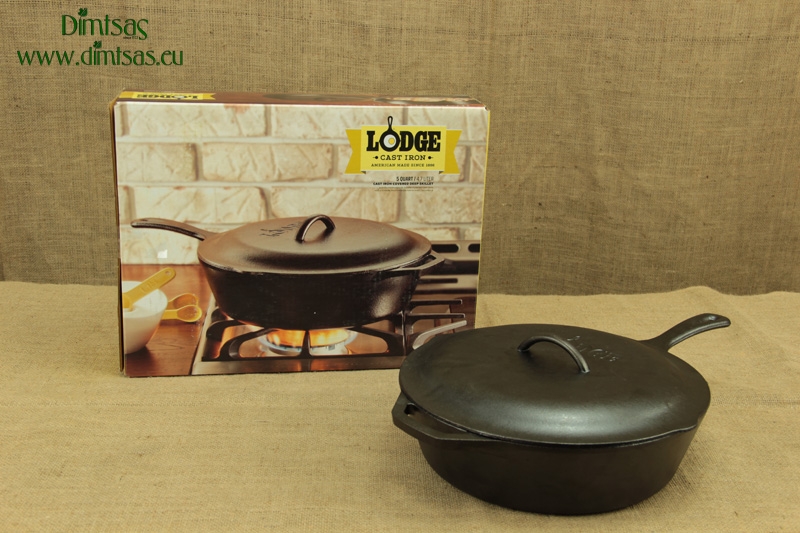 Lodge Cast Iron Chicken Fryer with Iron Cover 30.5 cm – 4.8 lit
