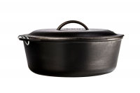 Lodge Cast Iron Dutch Oven with Spiral Bail Handle 8.5 lit Eighth Depiction
