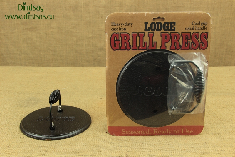 Lodge Cast Iron Round Grill Press 19 cm