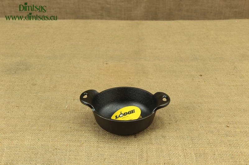 Mini cast iron serving dish round