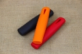 Silicone Handle Holder for Seasoned Carbon Steel Skillets Red Third Depiction
