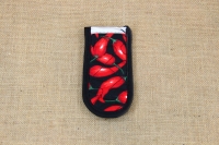 Λαβή Υφασμάτινη για Μαντεμένια Τηγάνια Chili Pepper Απεικόνιση Πρώτη
