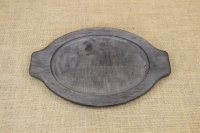 Oval Wood Underliner with Handles First Depiction