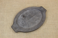 Oval Wood Underliner with Handles Second Depiction