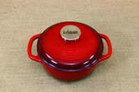 Enameled Cast Iron Dutch Oven - Casserole 1.4 lt Red Fourth Depiction