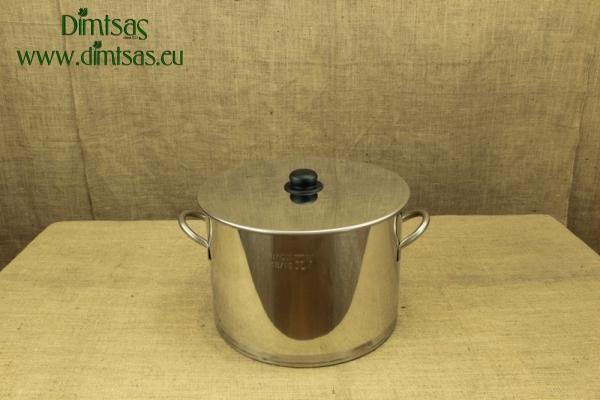 Stock Pot Stainless Steel 37x26 0.8 mm with Bottom 1.2 mm 25 lit
