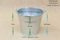 Galvanized Iron Bucket of 10 liters Fifth Depiction