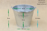 Galvanized Iron Bucket of 13 liters Fifth Depiction