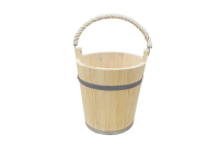 Bucket Wooden with Rope 11 liters Eleventh Depiction