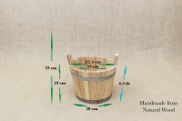 Bucket Wooden 4.5 liters Sixth Depiction