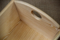 Wooden Dough Bowl with 1 Partition Fourth Depiction